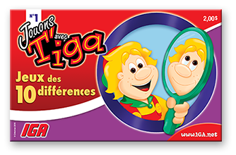Jouons avec T’iga - 10 différences